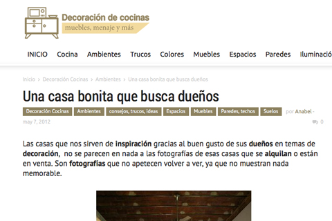 Una casa bonita que busca dueños noticia sobre Monapart publicada en el blog Decoración de cocinas