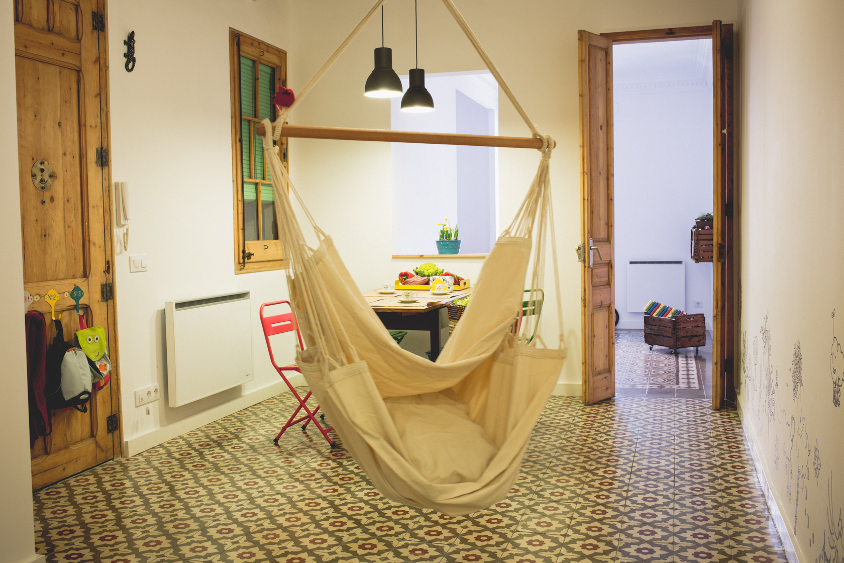 Piso amueblado de dos habitaciones en alquiler en Gracia