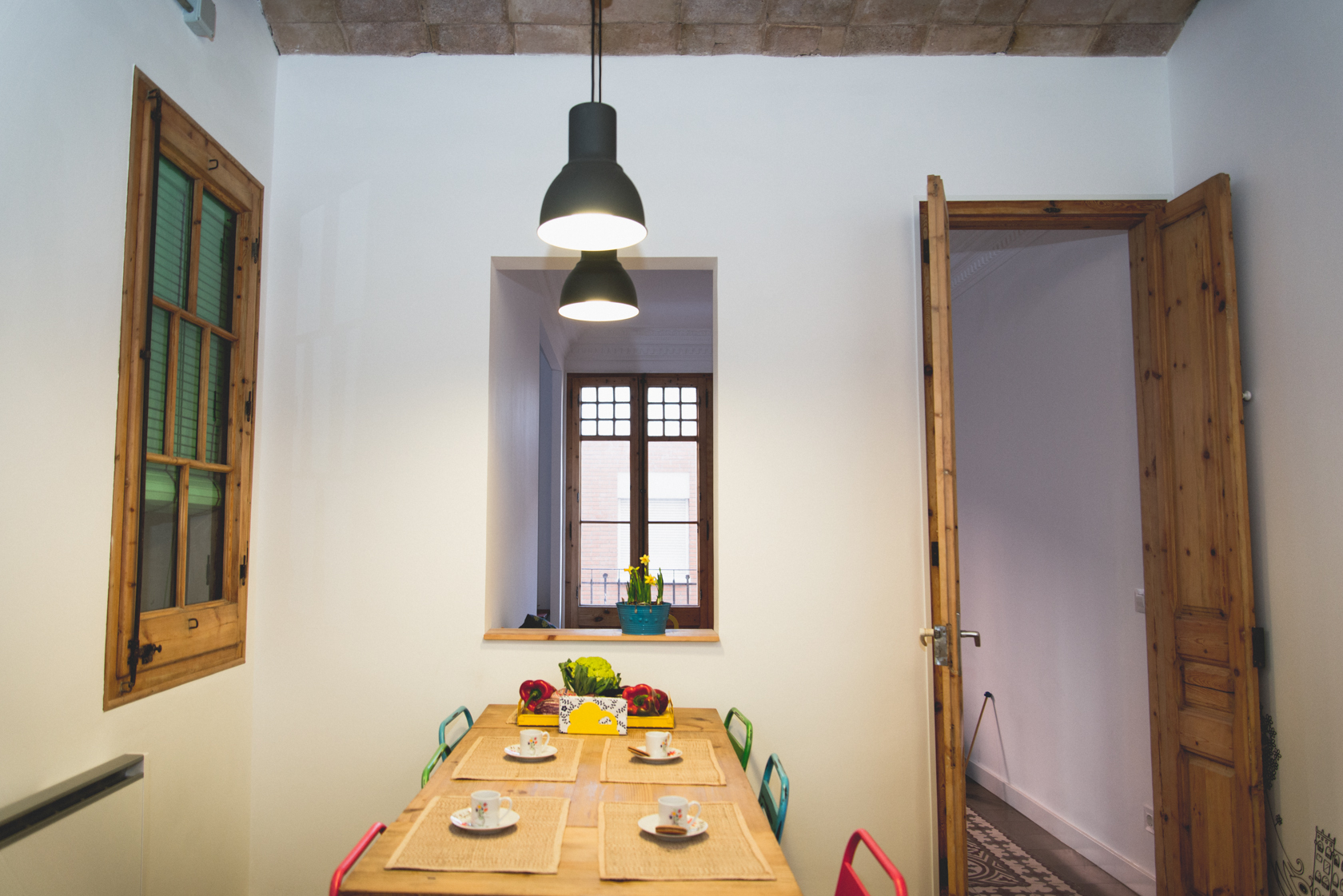 Piso amueblado de dos habitaciones en alquiler en Gracia