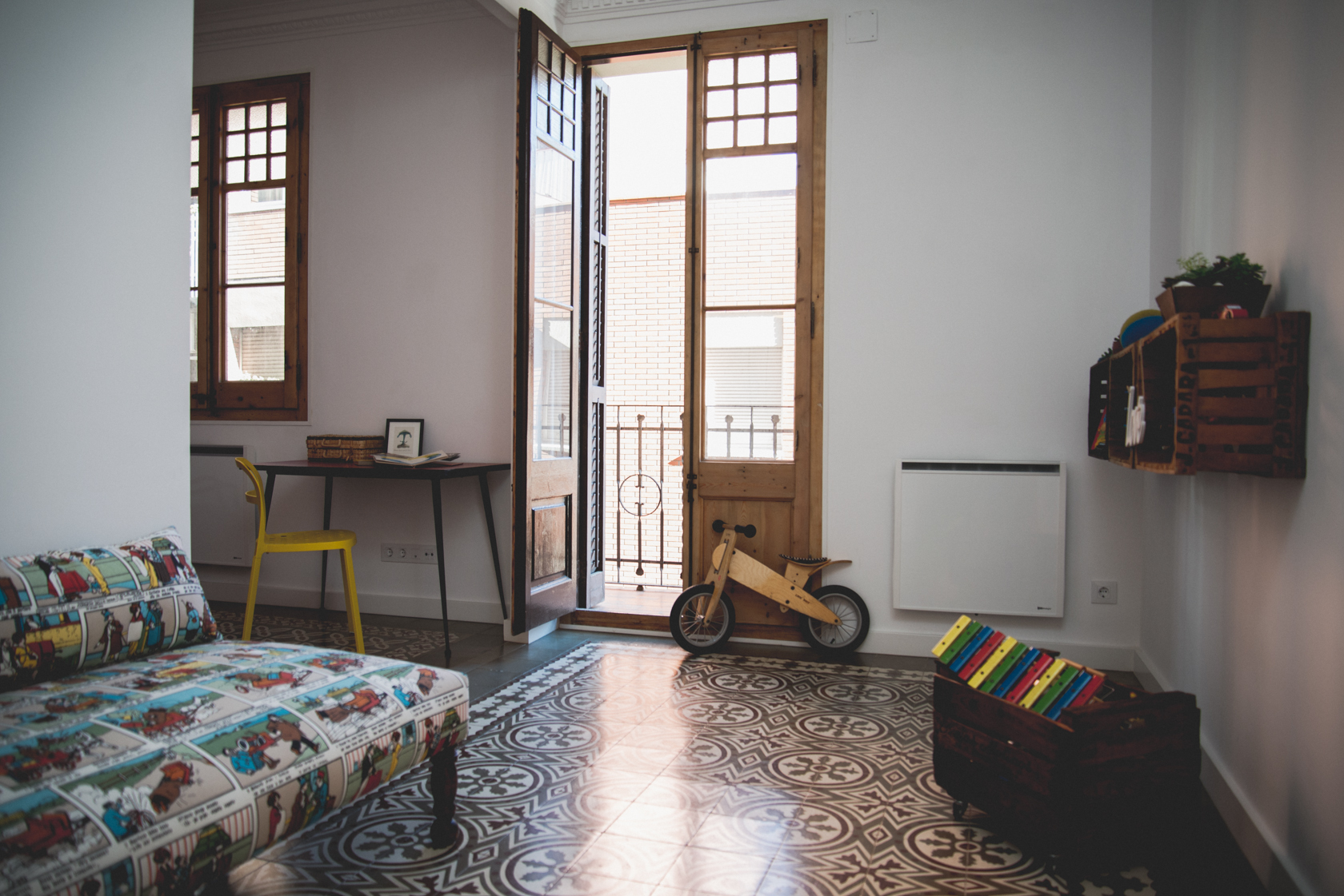 Piso amueblado de dos habitaciones en alquiler en Gracia