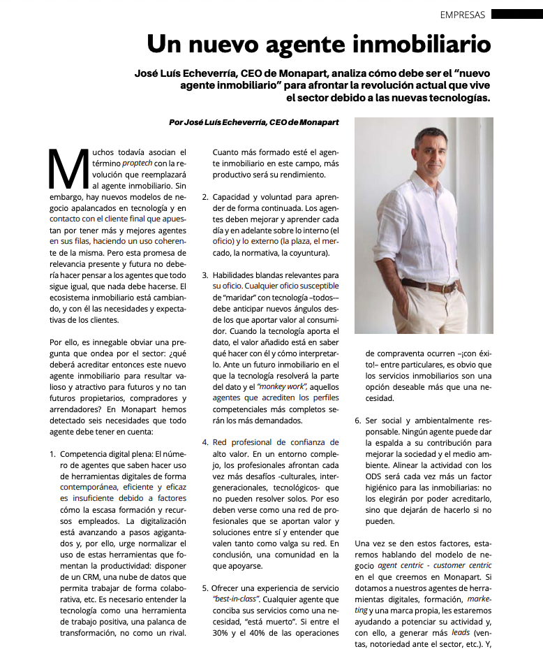 José Luis Echeverría en Inmobiliario Mes a Mes_Monapart José Luis Echeverría habla en El Inmobiliario Mes a Mes | Monapart
