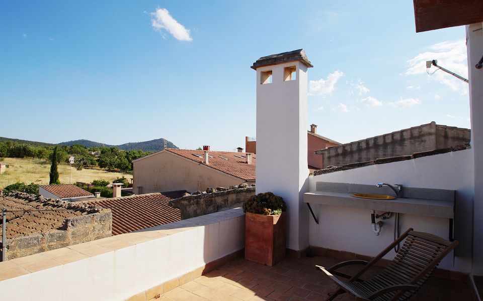 Casa de 2 dormitorios con patio, terraza y piscina en Algaida | Monapart