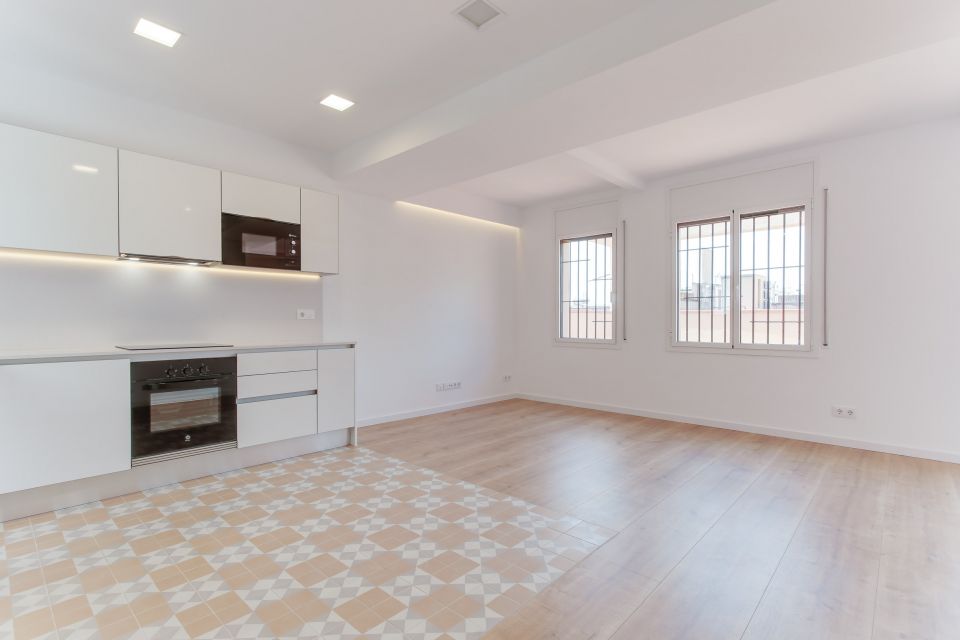 Ático a estrenar, de dos dormitorios, en la Dreta de l’Eixample