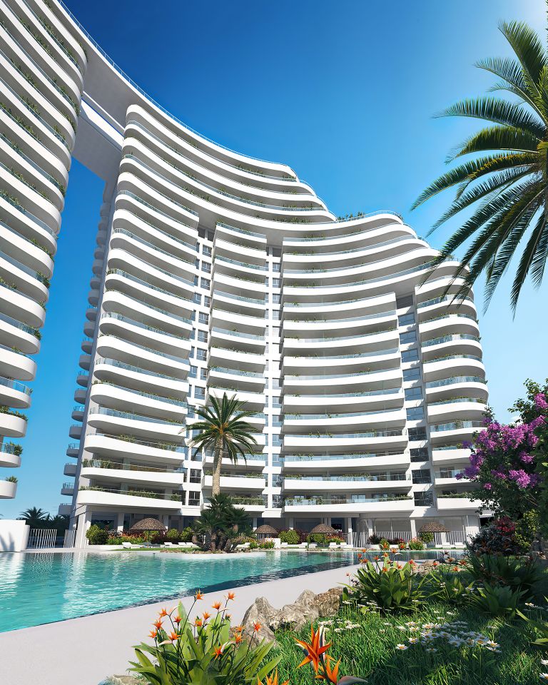 Piso de 2 dormitorios de obra nueva con terraza y vistas a la montaña