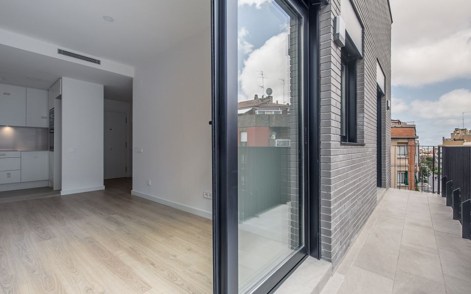 Piso de 58m2 con 2 habitaciones a estrenar en el corazón del Guinardó