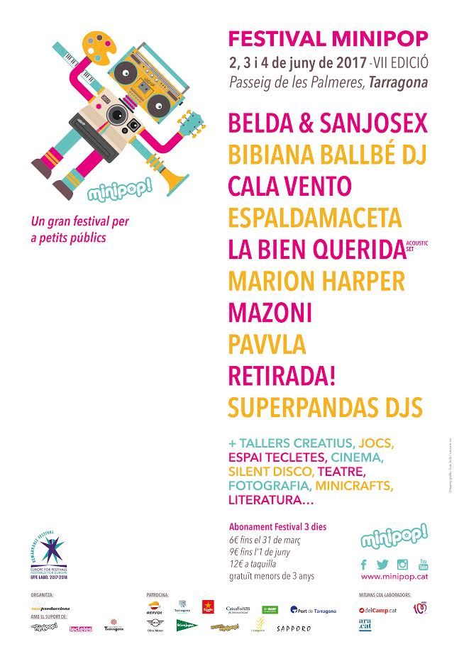 Cartell Minipop Tarragona 2017