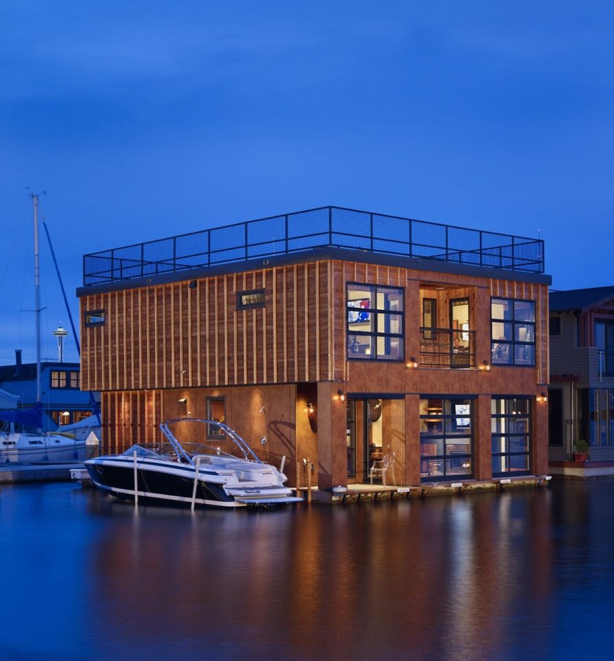 Casas flotantes en Seattle