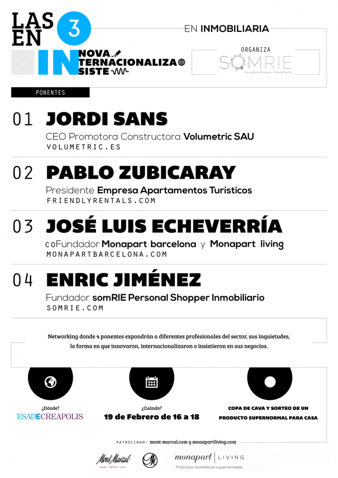 "Las 3 "IN" en inmobiliaria: Innovar. Internacionalizar. Insistir." | Monapart