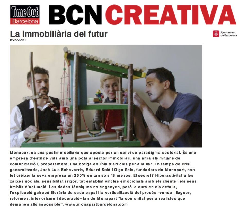 Time Out y Monapart Barcelona, nueva colaboración | Monapart