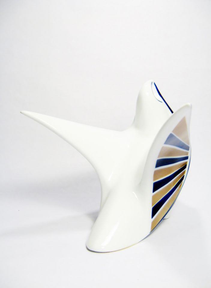 Sargadelos figura de ave de cerámica