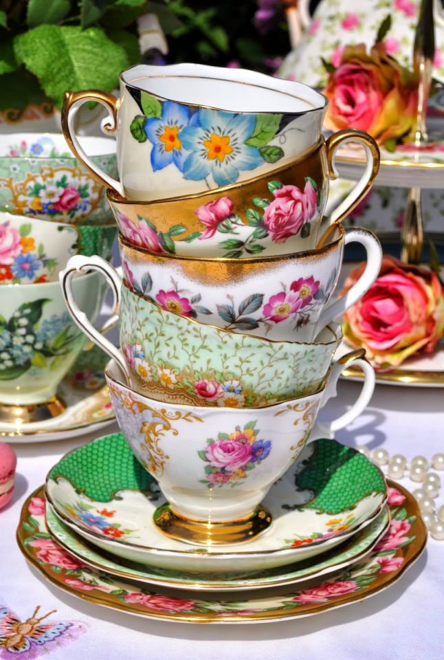 tazas de té